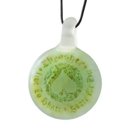 frostedglassgreenpendant