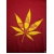 Red Zia Cannabis Leaf Shirt Small